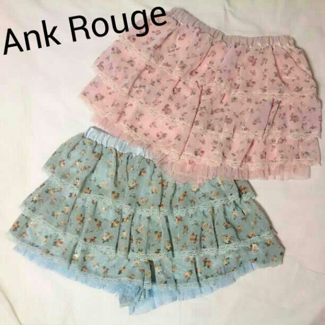 Ank Rouge(アンクルージュ)の♥Ank Rouge♥花柄フリルスカパン レディースのパンツ(キュロット)の商品写真