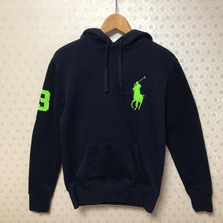 ポロラルフローレン(POLO RALPH LAUREN)の⭐️良品⭐️ポロラルフローレン⭐️プルオーバーパーカー⭐️ネイビー⭐️裏地起毛(パーカー)