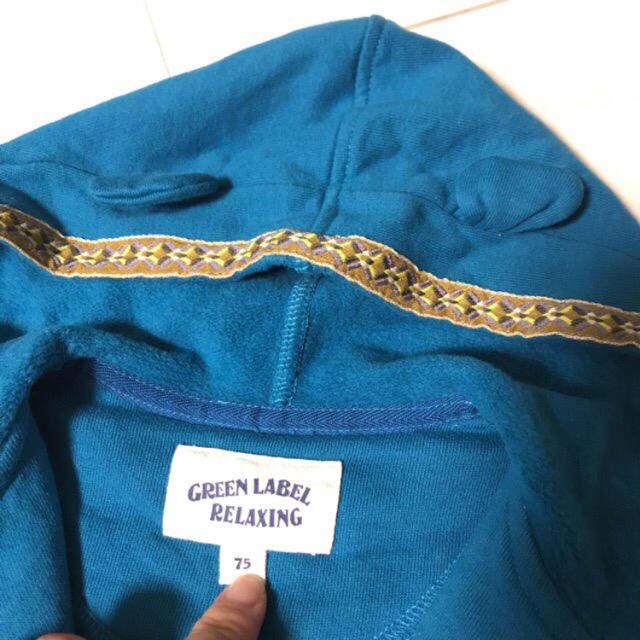 UNITED ARROWS green label relaxing(ユナイテッドアローズグリーンレーベルリラクシング)のgleen lebel relaxing パーカー キッズ/ベビー/マタニティのベビー服(~85cm)(トレーナー)の商品写真