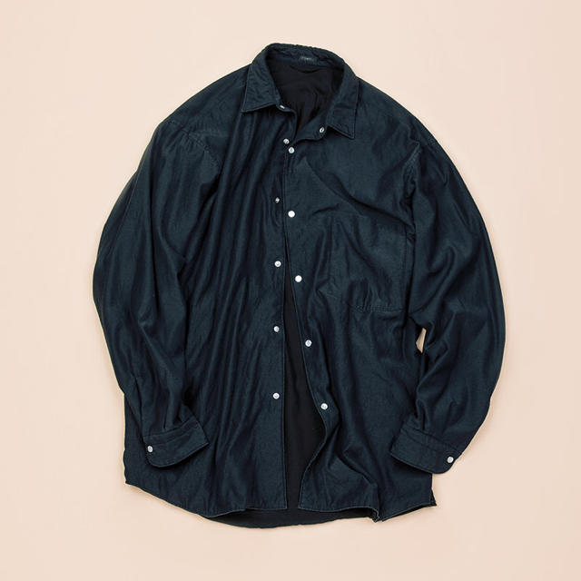 【19AW/新品】comoli ナイロンシルク中綿 シャツジャケット サイズ 2