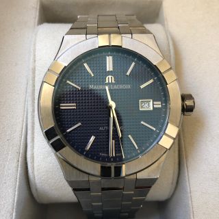 モーリスラクロア(MAURICE LACROIX)のモーリスラクロア　アイコン　42mm 青文字盤(腕時計(アナログ))