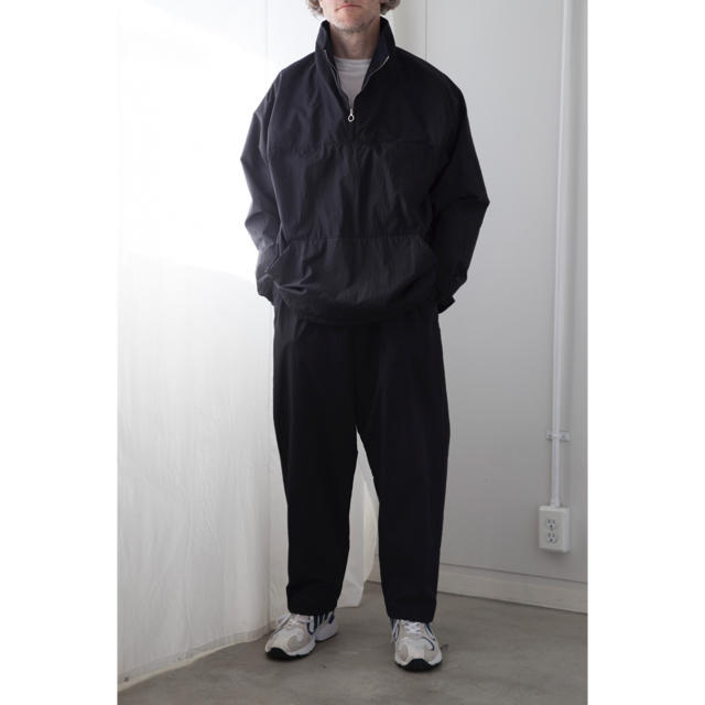 【19AW/希少】comoli 製品染ナイロンアノラック ネイビー サイズ 1