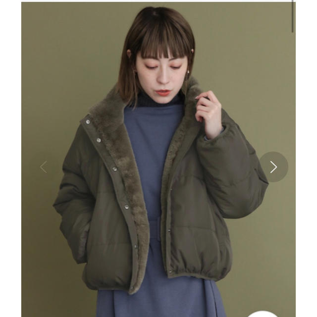 KBF(ケービーエフ)のKBF 中綿ファーリバーシブルブルゾン レディースのジャケット/アウター(ブルゾン)の商品写真