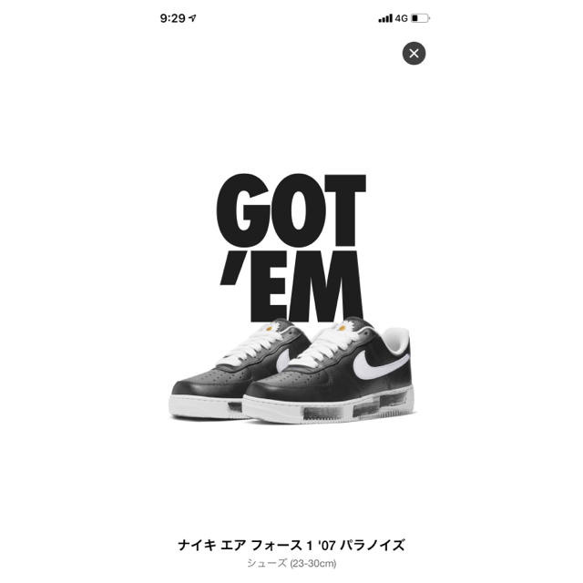 エアフォース1 パラノイズ air force1 para-noise