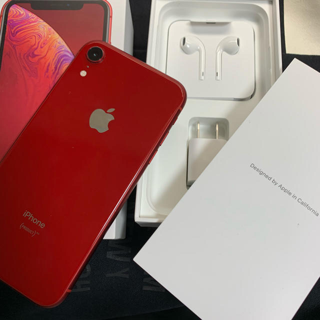iPhone - 【SIMフリー＊2020/4/26保証付】iPhone XR  RED 64GB