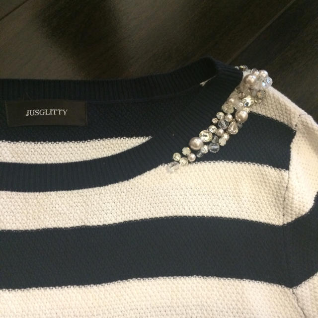 JUSGLITTY(ジャスグリッティー)のジャスグリッティー♡ボーダーニット レディースのトップス(ニット/セーター)の商品写真