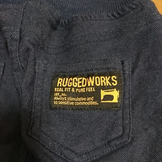 RUGGEDWORKS(ラゲッドワークス)の【美品】RUGGEDWORKS  裏起毛ネイビーパンツ80 キッズ/ベビー/マタニティのベビー服(~85cm)(パンツ)の商品写真