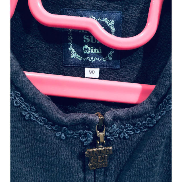 ANNA SUI mini(アナスイミニ)の【値下げ】アナスイミニ　ネイビージャケット キッズ/ベビー/マタニティのキッズ服女の子用(90cm~)(ジャケット/上着)の商品写真