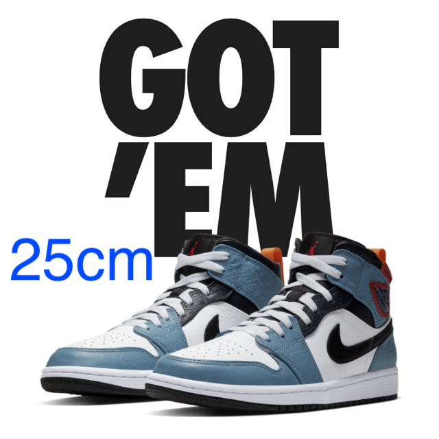 AJ1 mid ナイキ エアジョーダン1 ミッド ファセッタズム 25