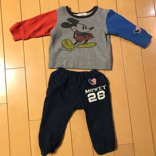 エフオーキッズ(F.O.KIDS)のパジャマ　80 ミッキー　ディズニー(パジャマ)