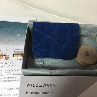 ガンゾ(GANZO)の新品未使用ワイルドスワンズ銀座11周年PALMエレファント　ブルー　(折り財布)