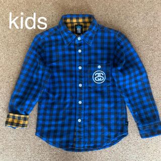 ステューシー(STUSSY)のkids stussy長袖チェックシャツ🍌(Tシャツ/カットソー)