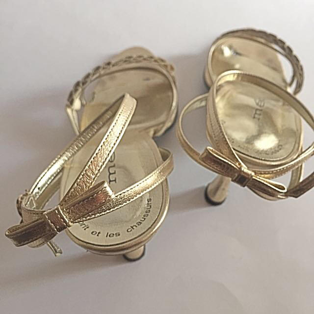 meda シャンパンゴールド サンダル レディースの靴/シューズ(ハイヒール/パンプス)の商品写真