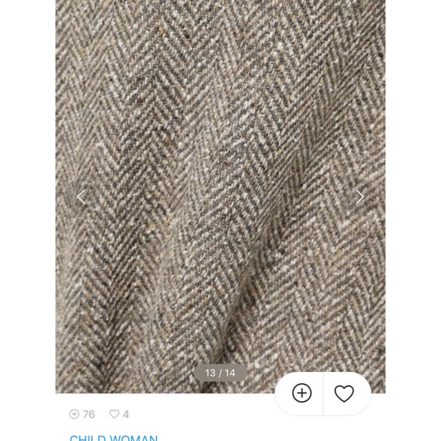 bulle de savon(ビュルデサボン)のツーイード ジャンパースカート ワンピース チャイルドウーマン レディースのワンピース(ひざ丈ワンピース)の商品写真