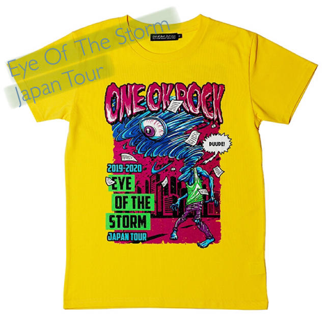 ONE OK ROCK(ワンオクロック)のワンオク Tシャツ Yellow/L エンタメ/ホビーのタレントグッズ(ミュージシャン)の商品写真