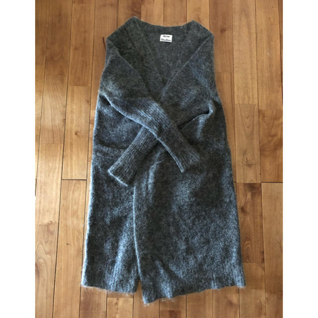 最終値下げ中！美品　Acne モヘア カーディガン laya dark gray