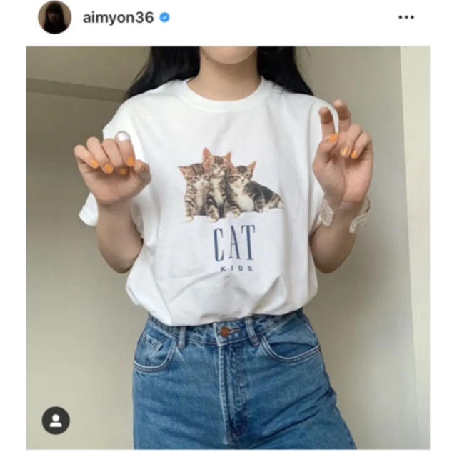 CAT KIDS t-shirts （未開封）。 レディースのトップス(Tシャツ(半袖/袖なし))の商品写真