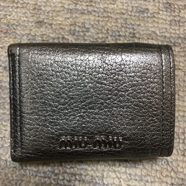 お値下げ ミュウミュウ 3つ折り財布 - 財布