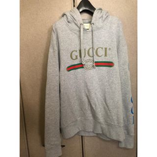 グッチ(Gucci)のグッチ  オールドグッチロゴ　ドラゴン刺繍　(パーカー)