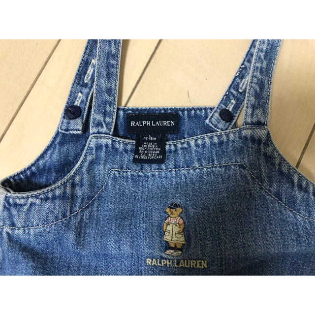 Ralph Lauren(ラルフローレン)のラルフローレン デニムワンピース キッズ/ベビー/マタニティのベビー服(~85cm)(ワンピース)の商品写真