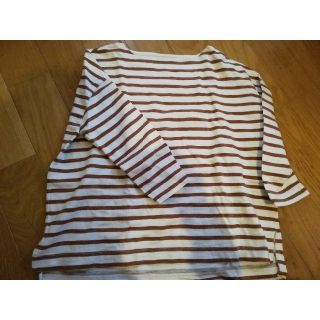 ムジルシリョウヒン(MUJI (無印良品))の太番手ドロップショルダーTシャツ(カットソー(長袖/七分))