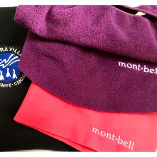 モンベル(mont bell)のモンベル　イエローナイフオーロラヴィレッジ　フリースネックウォーマー　3点セット(ネックウォーマー)