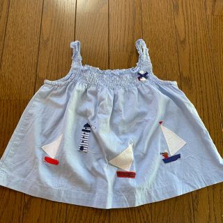 ファミリア(familiar)の専用　familiar キャミソールチュニック&グレー　ロンティー(Tシャツ/カットソー)