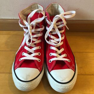 コンバース(CONVERSE)のコンバース ハイカットスニーカー レッド(スニーカー)