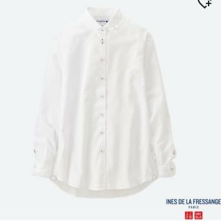 ユニクロ(UNIQLO)のコットンフリルカラーシャツ(シャツ/ブラウス(長袖/七分))