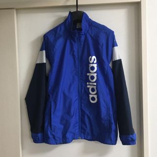 アディダス(adidas)のadidas キッズ　薄手ブルゾン　160センチ　汚れ多数(ジャケット/上着)