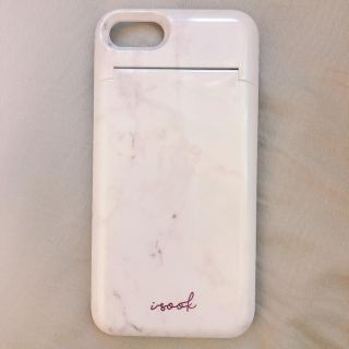 アイスー(i-SOOK)の大理石柄カードケース&ミラー付きiPhoneケース(iPhoneケース)