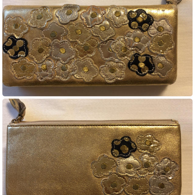 TSUMORI CHISATO(ツモリチサト)の❤ツモリチサト 花柄ゴールド長財布 メンズのファッション小物(長財布)の商品写真