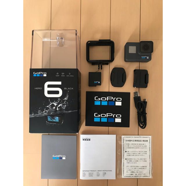 【美品】GoPro HERO6 BLACK CHDHX-601ビデオカメラ