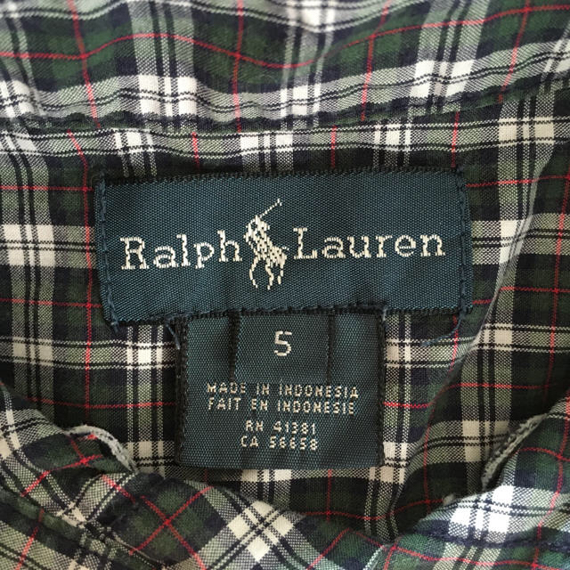 Ralph Lauren(ラルフローレン)のカッコいい‼︎ ラルフローレン　シャツ　110 5歳6歳 キッズ/ベビー/マタニティのキッズ服男の子用(90cm~)(ブラウス)の商品写真