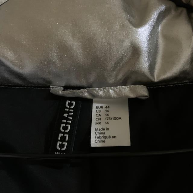 H&M(エイチアンドエム)のカワグチジン着用　H&M シルバージャケット メンズのジャケット/アウター(ダウンジャケット)の商品写真