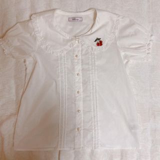 アンクルージュ(Ank Rouge)のankrouge チェリー刺繍ブラウス(シャツ/ブラウス(半袖/袖なし))