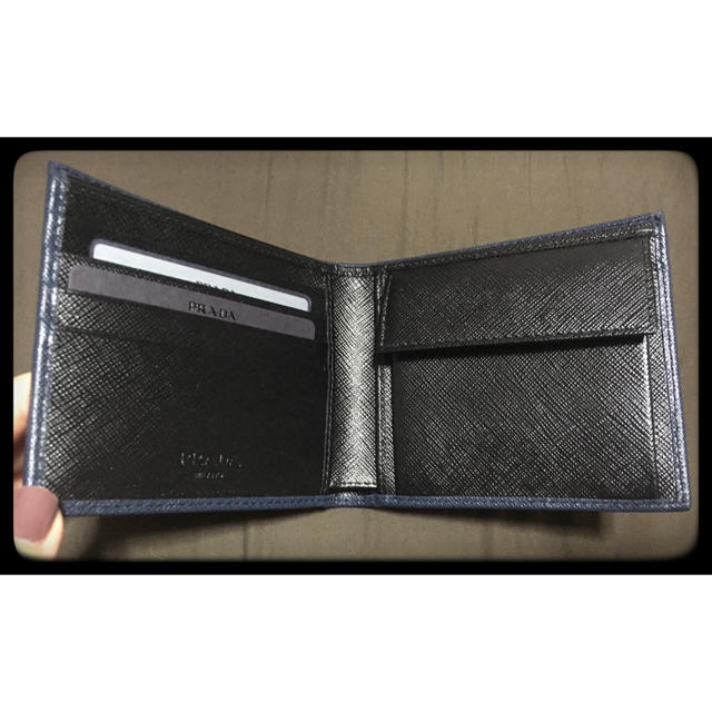 PRADA(プラダ)の10054214様専用 PRADA メンズ 二つ折財布 BALTICO+NERO メンズのファッション小物(折り財布)の商品写真