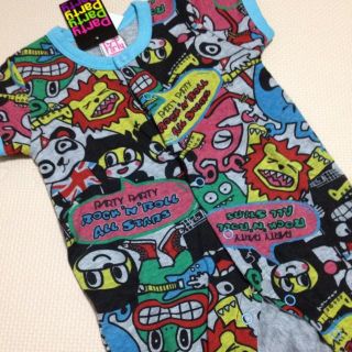 ブリーズ(BREEZE)の新品◆party party◆ロンパ(Tシャツ(半袖/袖なし))