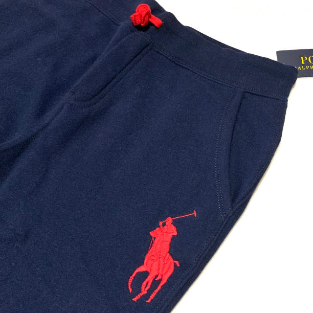 POLO RALPH LAUREN(ポロラルフローレン)のボーイズ M/150 新品 裏起毛 ビッグポニー スウェットパンツ ネイビー キッズ/ベビー/マタニティのキッズ服男の子用(90cm~)(パンツ/スパッツ)の商品写真