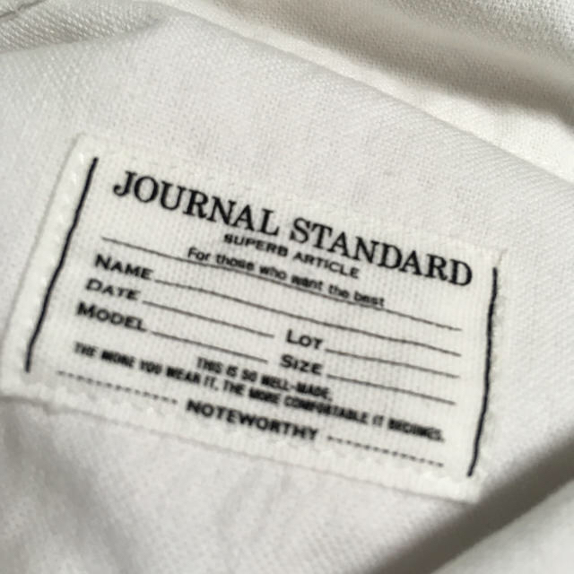 JOURNAL STANDARD(ジャーナルスタンダード)のけー様専用  ジャーナルスタンダード メンズ シャツ 白 長袖 新品未使用 メンズのトップス(シャツ)の商品写真