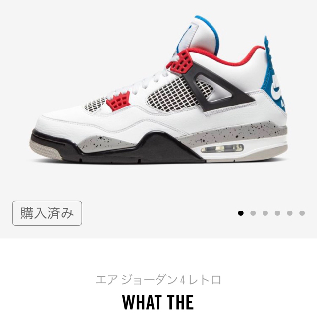 NIKEエアジョーダン4レトロ　WHAT THE（最安値）