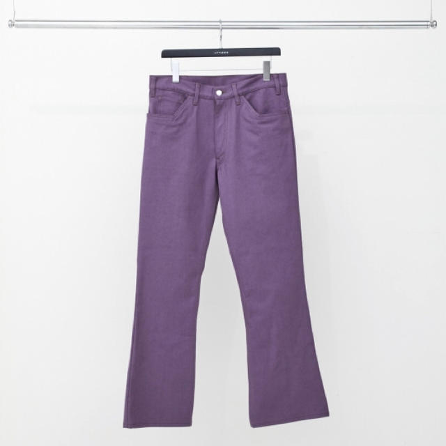 JOHN LAWRENCE SULLIVAN(ジョンローレンスサリバン)のlittlebig purple flare denim pants メンズのパンツ(デニム/ジーンズ)の商品写真