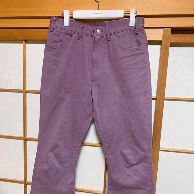 JOHN LAWRENCE SULLIVAN(ジョンローレンスサリバン)のlittlebig purple flare denim pants メンズのパンツ(デニム/ジーンズ)の商品写真