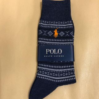 ポロラルフローレン(POLO RALPH LAUREN)の新品　メンズ　POLO ポロラルフローレン　紺系　綿ソックス　お買い得(ソックス)