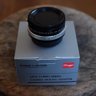 フジフイルム(富士フイルム)の中一光学 Lens Turbo Ⅱ Fマウント → 富士 XF(ミラーレス一眼)