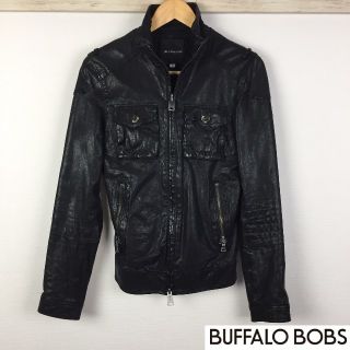 バッファローボブス(BUFFALO BOBS)のバッファローボブズ レザージャケット ブラック サイズ2(レザージャケット)