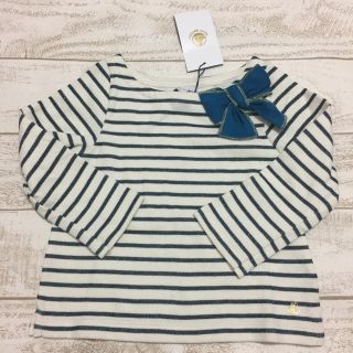 プチバトー(PETIT BATEAU)のプチバトー ラメマリニエール長袖プルオーバー 3ans(Tシャツ/カットソー)