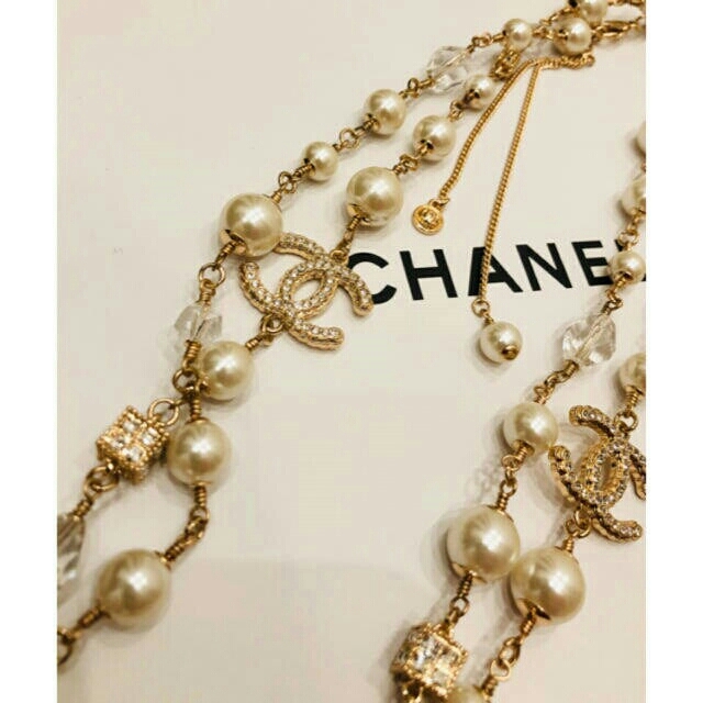 CHANEL - ラスト1点！シャネル ロングネックレス＆ブレスレットセット ノベルティー の通販 by クヒネ's shop｜シャネルならラクマ