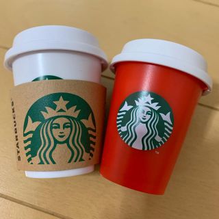 スターバックスコーヒー(Starbucks Coffee)のスターバックスカップ型小物入れ　2個セット(小物入れ)