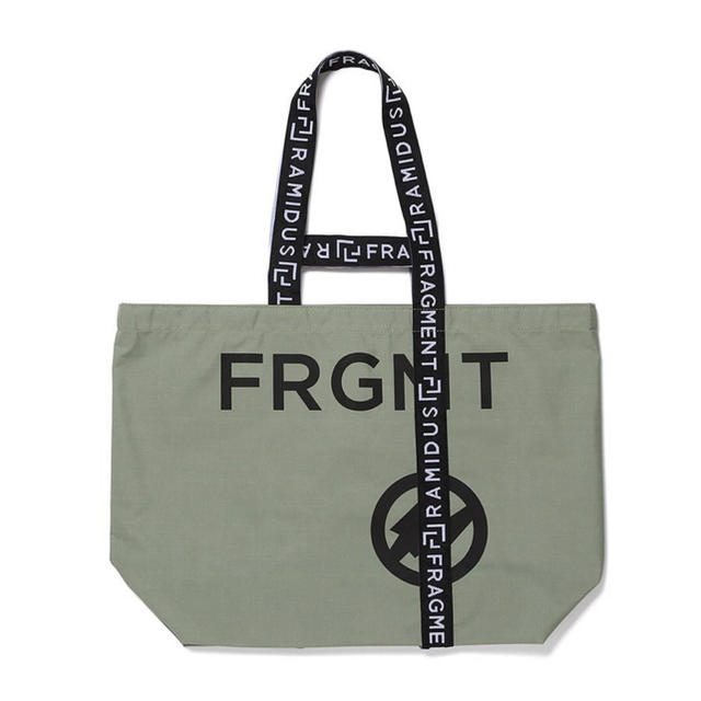 カラーカーキFRAGMENT × RAMIDUS TOTE BAG Lサイズ